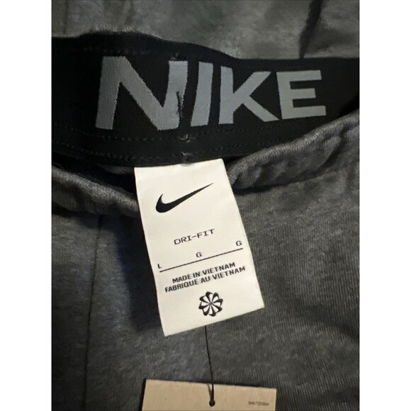 LARGE NIKE MEN'S DRI-FIT TAPERED TRAINING PANTS DARK GRAY CZ6379 071 1 - Picture 3 of 7